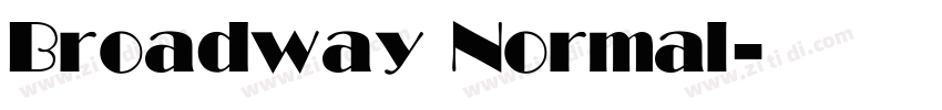 Broadway Normal字体转换
